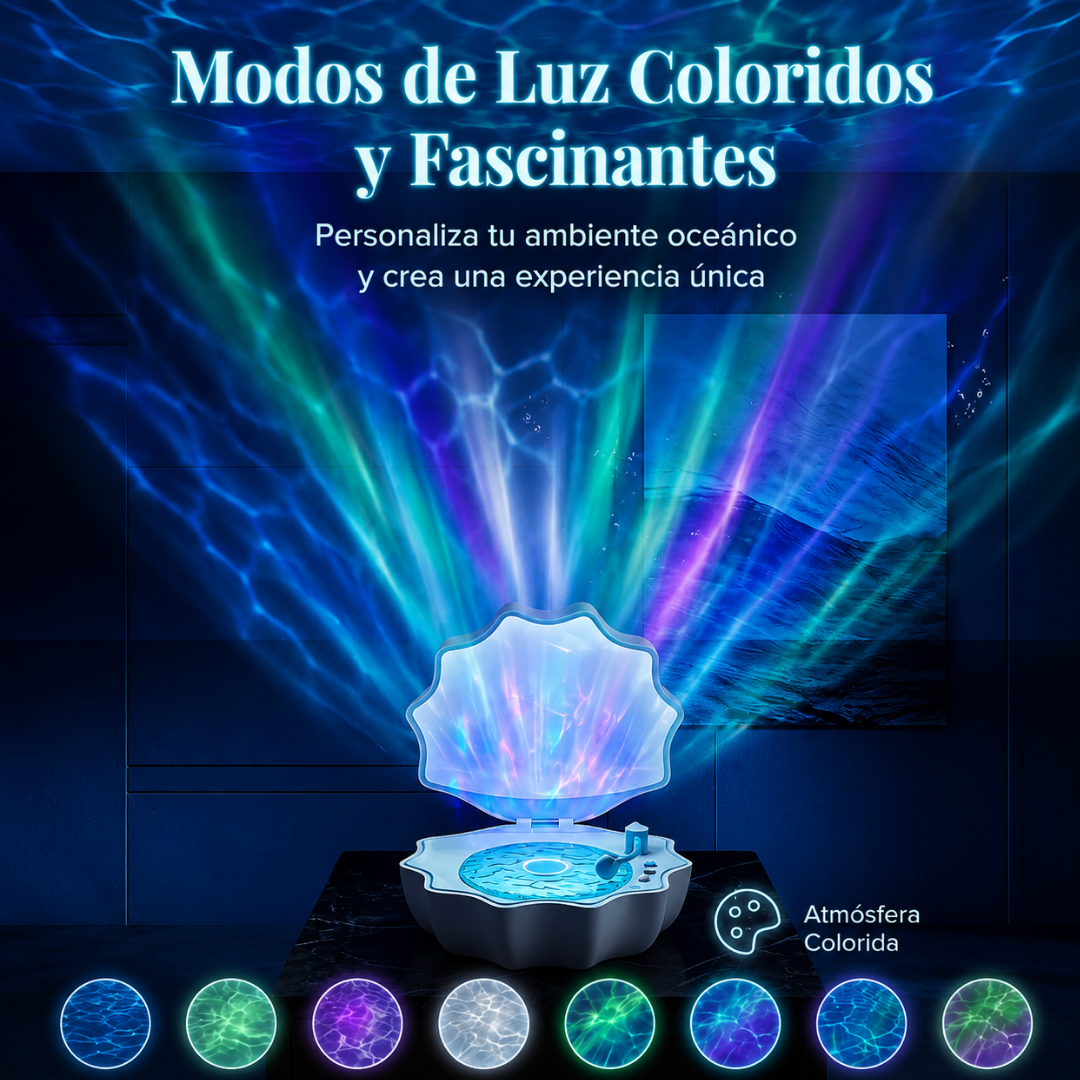 Lámpara Oceánica con Altavoz Bluetooth