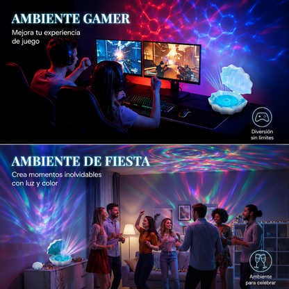 Lámpara Oceánica con Altavoz Bluetooth