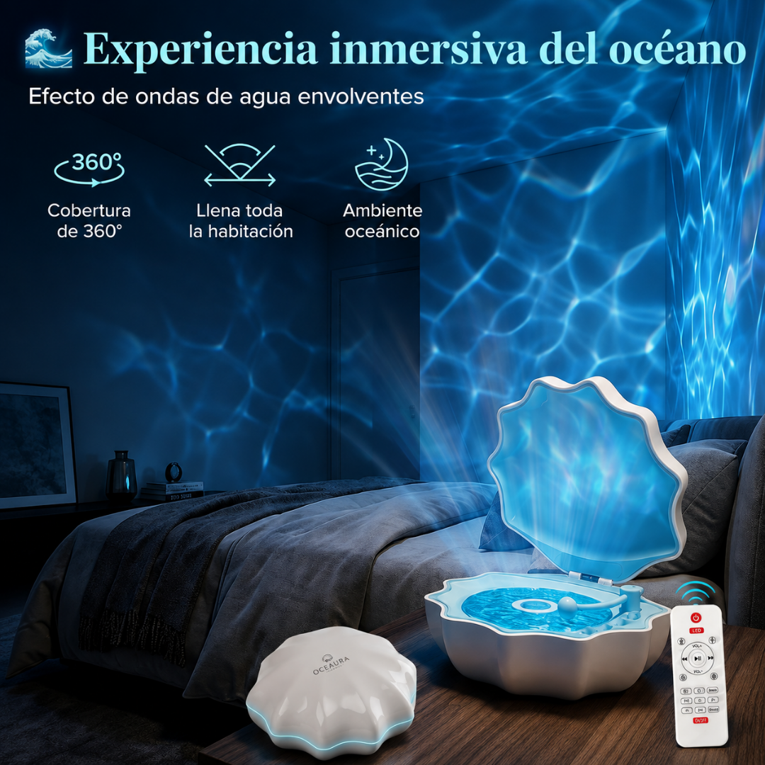 Lámpara Oceánica con Altavoz Bluetooth